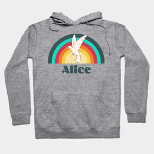 Alice - Vintage Faded Style Hoodie